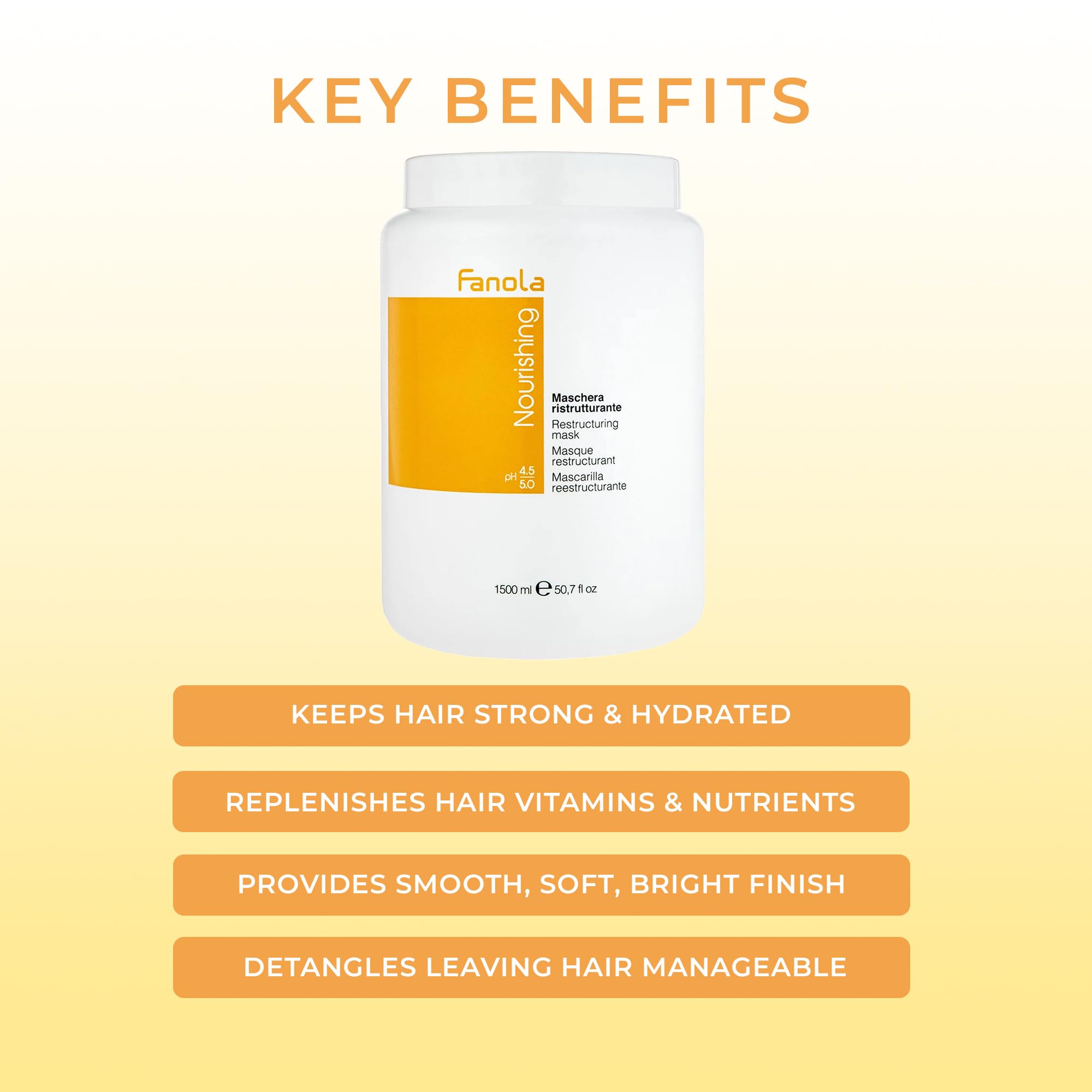 Fanola Nutri Care Restructuring Mask, 1500 ml